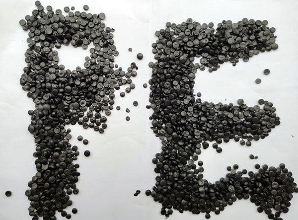 漳州黑色hdpe拉管再生颗粒