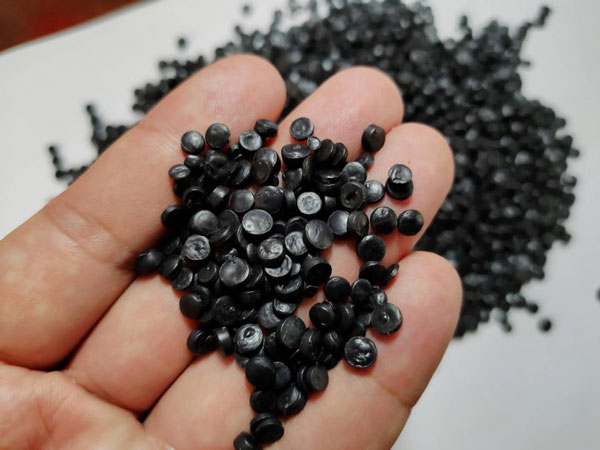 漳州黑色HDPE再生管道颗粒料